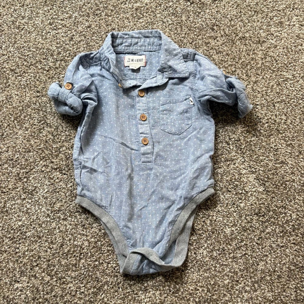 Set of Me + Henry Boys Stripe T-Shirt and Long Sleeve Onsie Size 18-24 Mo‎ - Picture 5 of 8